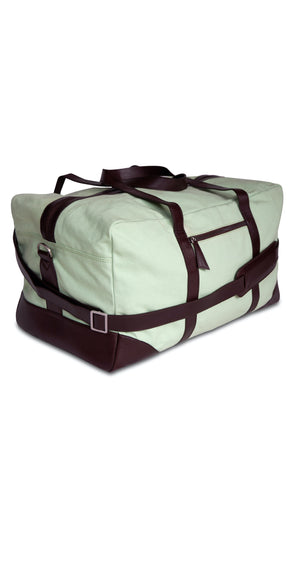 Moraltive Weekender Bags - Mint Green & Brown