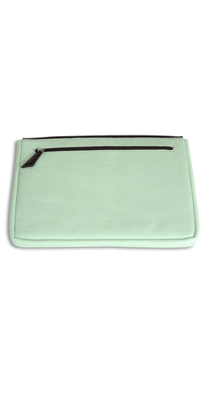 Moraltive Laptop Sleeves - Mint Green & Brown